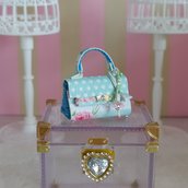 Borsa in miniatura scala 1:12 per casa delle bambole _ Linea Shabby Chic