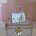 Borsa in miniatura scala 1:12 per casa delle bambole _ Linea Shabby Chic