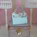 Borsa in miniatura scala 1:6 per casa delle bambole _ Linea Shabby Chic