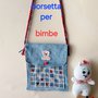                                                        Borsetta jeans con tracolla per bimba