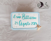 Cake topper targa orsetto coordinabile con tutto il set a tema orsetto, decorazione torta personalizzabile