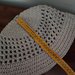 Cappello uncinetto beige con rete 