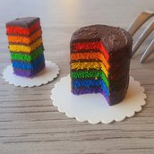 Rainbowcake per dollhouse e casa delle bambole, scala 1:12