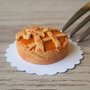 Torta di zucca in miniatura, per dollhouse e casa delle bambole, scala 1:12