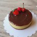 Torta in miniatura per casa delle bambole, scala 1:12, pasticceria per casa delle bambole, dolce in miniatura, cheesecake al cioccolato in miniatura