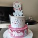 Torta finta Minù minou Aristogatti gomma crepla Eva decorazioni compleanno festa battesimo 