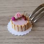 Torta in miniatura per casa delle bambole, scala 1:12, torta Charlotte per dollhouse