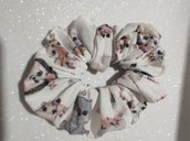 Scrunchie elastico capelli bimba con Fantasia animali 