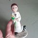 Cake Topper statuina sopratorta comunione bambino calcio 