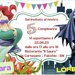 ARIEL E BATMAN - INVITO COMPLEANNO