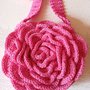 Borsa uncinetto rosa 3D