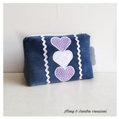 POCHETTE CUORI LILLA 8