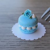 Torta macaron in miniatura per casa delle bambole, scala 1:12, pasticceria per casa delle bambole, dolce in miniatura, macaron in miniatura