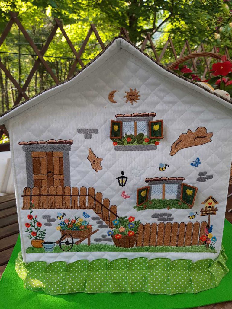 Cover Antipolvere Per Thermomix TM5 E TM6 - Protettiva In Tessuto, Design Cuore Bianco/Nero