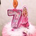 Cake topper per torte finte decorazioni feste a tema Barbie personalizzabili e riutilizzabili per decoro cameretta