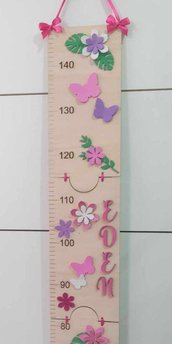 metro legno baby regalo bimba stanzetta compleanno battesimo nascita handmade laser decorazione casa home decor