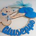 fuoriporta fiocco nascita regalo bimbo handmade laser decorazione casa home decor cameretta