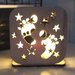 lampada baby piedini legno regalo personalizzato bimba bimbo handmade luce notturna laser decorazione casa home decor nascita