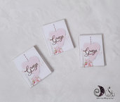 tag di ringraziamento etichette chiudi sacchetto shabby paris grazie