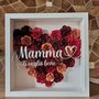 Shadow box Mamma cuore di rose