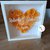 Shadow box cuore di rose 