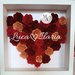 Shadow box cuore di rose 