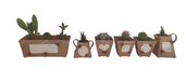 COLLEZIONE  6 VASI SHABBY CHIC  CON ROSE   VASI IN TERRACOTTA SHABBY CHIC 