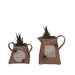 COLLEZIONE  6 VASI SHABBY CHIC  CON ROSE   VASI IN TERRACOTTA SHABBY CHIC 