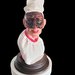 Busto Pulcinella con cappello 