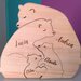 puzzle famiglia orsi legno incisione personalizzata san valentino regalo anniversario handmade laser