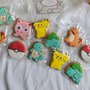 Biscotti a tema Pokemon sfera biscotti decorati segnaposto compleanno party decorati in ghiaccia reale 