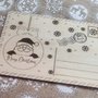 cartolina legno natalizia personalizzazione albero di natale merry christmas handmade laser regalo decorazione