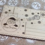 cartolina legno natalizia personalizzazione albero di natale merry christmas handmade laser regalo decorazione