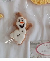 Olaf frozen elsa regina dei ghiacci biscotti personalizzati biscotti decorati