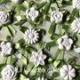 Gessetti profumati 80 segnaposto fiore verde Margherita matrimonio comunione 