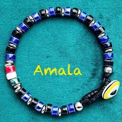 amala  - BRACCIALI REVES FATTI SU MISURA CON PIETRE NATURALI E COMPONENTI IN ARGENTO925,ACCIAIO 316L E METALLO