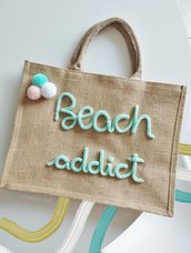 Big handbag juta Beach Addict