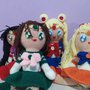 Bambola fatta  a mano all'uncinetto, amigurumi Sailor Jupiter, Moon