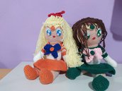 Bambola di lana fatta a mano all'uncinetto, amigurumi SailorVenus