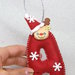 Iniziale Nome con renna , Decorazione da appendere, Addobbi personalizzati albero, palline natale con nome