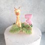 Cake topper compleanno candela con Giraffa