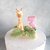 Cake topper compleanno candela con Giraffa