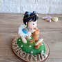 Cake topper battesimo bambina con orsetto