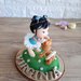 Cake topper battesimo bambina con orsetto