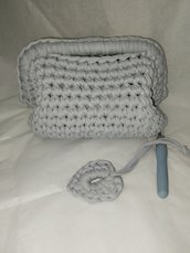 CLUTCH BAG GRIGIO CHIARO 