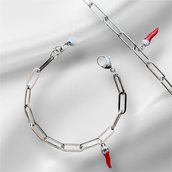 Horn316  - BRACCIALI REVES FATTI SU MISURA CON PIETRE NATURALI E COMPONENTI IN ARGENTO925,ACCIAIO 316L E METALLO