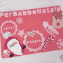 Tovaglietta e lettera di babbo natale kit aspettando babbo natale