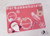 Tovaglietta e lettera di babbo natale kit aspettando babbo natale