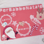 Tovaglietta e lettera di babbo natale kit aspettando babbo natale