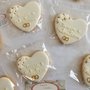 Biscotto anniversario matrimonio personalizzato con nomi wedding cookie